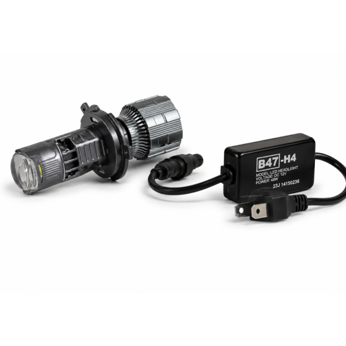 Светодиодные Mini Bi Led линзы Full Light B47 под цоколь H4/H7 32 Wat/12V