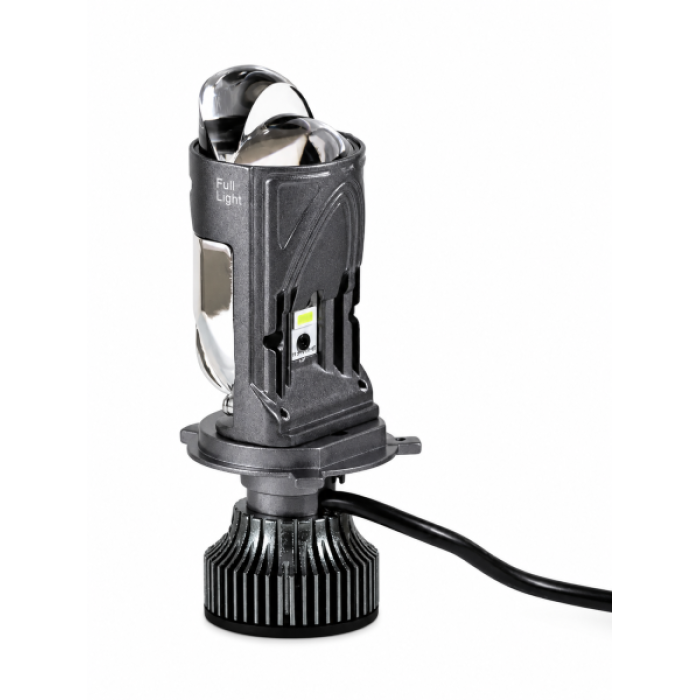 Светодиодные Mini Bi Led линзы Full Light B4 под цоколь H4 32 Wat/12V