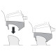 Монтажный комплект Thule 6019 для Audi A4/S4/RS4 (mkIV-mkV)(B8; B9)(универсал) 2008-2023 / Q5/SQ5 (mkI) 2008-2016 (TH 186019)