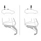 Монтажный комплект Thule 5124 для Ford Focus (mkIII)(седан)(с отверстиями фиксации) 2010-2019 (TH 145124)