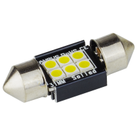 Светодиоды в габаритных огнях, подсветке номера и в салоне DriveX. T11-118 31mm 3020-6 12-36V CAN автомобильные светодиоды 12В