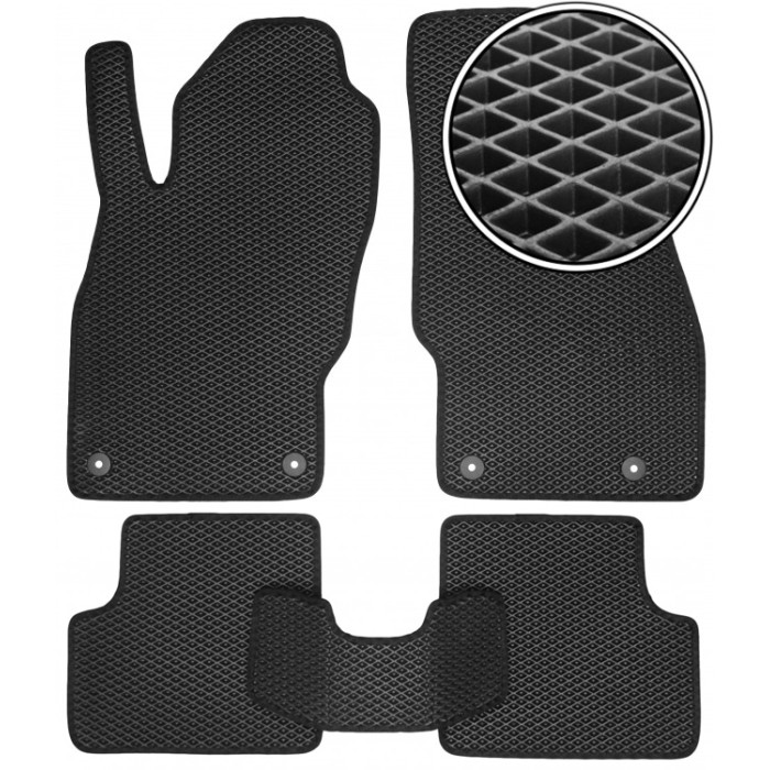EVA коврики Opel Corsa D 2006-2014 комплект ковриков в салон auto.KIM