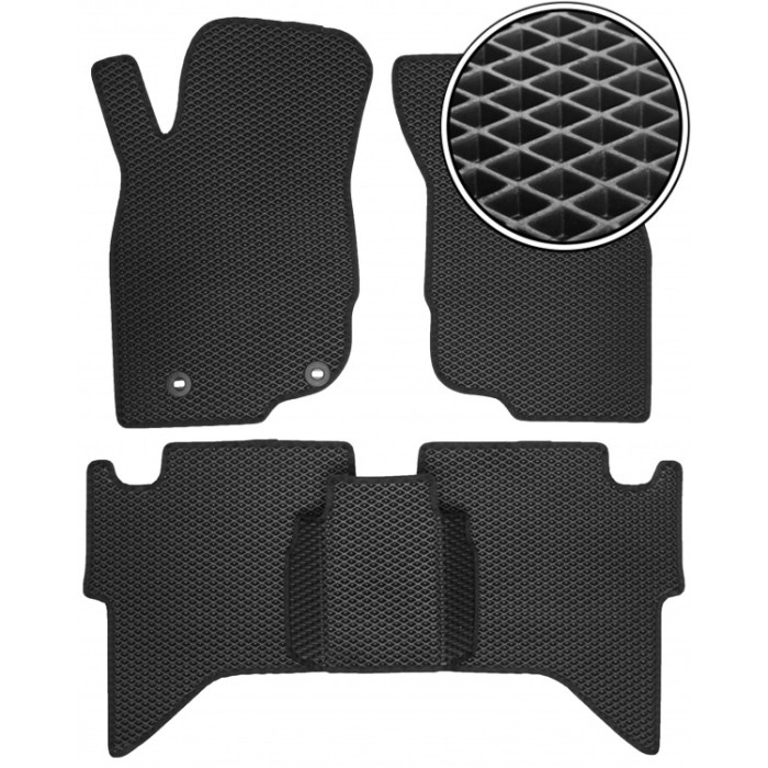 EVA килимки  Toyota Hilux 2011-2015 комплект килимків в салон auto.KIM