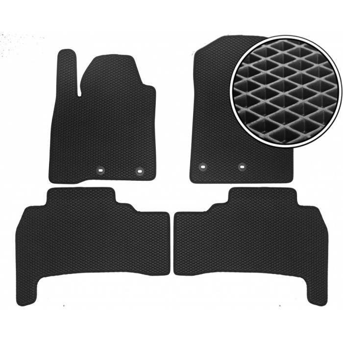 EVA коврики Toyota Land Cruiser 200 2013-2021 комплект ковриков в салон auto.KIM