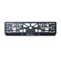 Номерная рамка Alfa Romeo стиль #1 из высококачественного ABS пластика Ledos выглядит как LCD дисплей