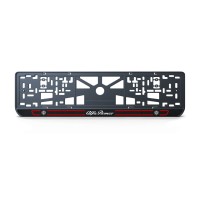 Номерна рамка Alfa Romeo стиль #5 із високоякісного ABS пластику Ledos виглядає як LCD дисплей.