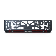Номерна рамка Alfa Romeo стиль #5 із високоякісного ABS пластику Ledos виглядає як LCD дисплей.