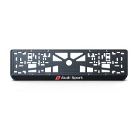 Номерная рамка Audi Sport из высококачественного ABS пластика Ledos выглядит как LCD дисплей