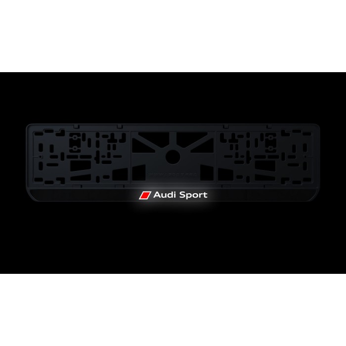 Номерна рамка Audi Sport із високоякісного ABS пластику Ledos виглядає як LCD дисплей.