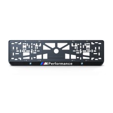 Номерна рамка BMW M Performance із високоякісного ABS пластику Ledos виглядає як LCD дисплей.