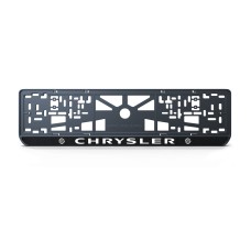 Номерная рамка Chrysler стиль #1 из высококачественного ABS пластика Ledos выглядит как LCD дисплей
