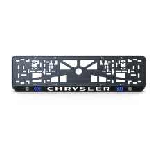Номерная рамка Chrysler стиль #3 из высококачественного ABS пластика Ledos выглядит как LCD дисплей