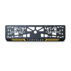 Номерная рамка Chrysler стиль #4 из высококачественного ABS пластика Ledos выглядит как LCD дисплей