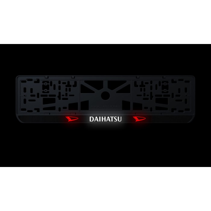 Номерная рамка Daihatsu из высококачественного ABS пластика Ledos выглядит как LCD дисплей