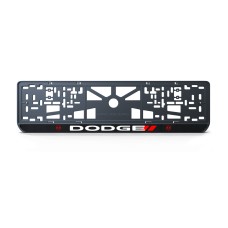 Номерная рамка Dodge из высококачественного ABS пластика Ledos выглядит как LCD дисплей