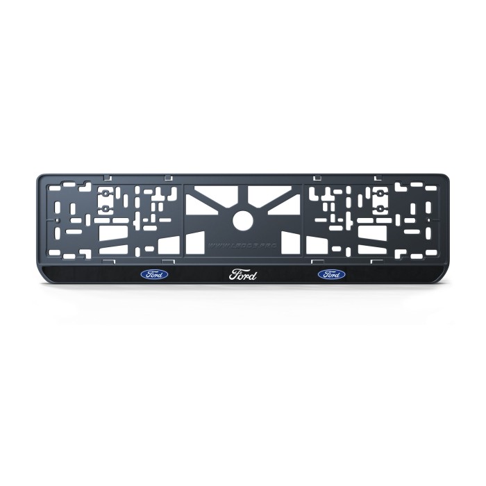 Номерная рамка Ford стиль #1 из высококачественного ABS пластика Ledos выглядит как LCD дисплей
