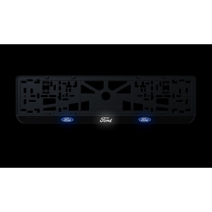 Номерная рамка Ford стиль #1 из высококачественного ABS пластика Ledos выглядит как LCD дисплей