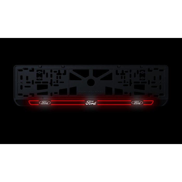 Номерная рамка Ford стиль #5 из высококачественного ABS пластика Ledos выглядит как LCD дисплей