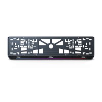 Номерна рамка Ford стиль #7 із високоякісного ABS пластику Ledos виглядає як LCD дисплей.