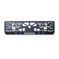 Номерная рамка Honda стиль #3 из высококачественного ABS пластика Ledos выглядит как LCD дисплей
