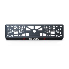 Номерная рамка Isuzu из высококачественного ABS пластика Ledos выглядит как LCD дисплей
