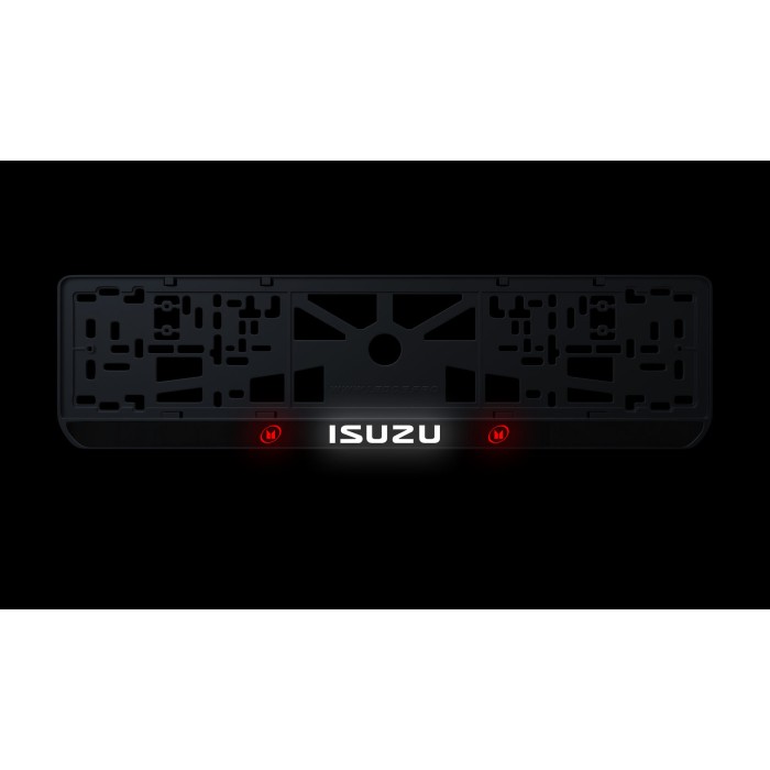 Номерная рамка Isuzu из высококачественного ABS пластика Ledos выглядит как LCD дисплей