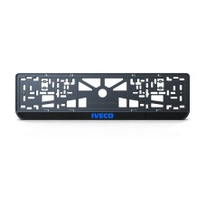 Номерная рамка Iveco стиль #1 из высококачественного ABS пластика Ledos выглядит как LCD дисплей