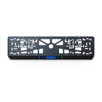 Номерна рамка Kamaz із високоякісного ABS пластику Ledos виглядає як LCD дисплей.