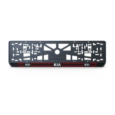 Номерная рамка Kia стиль #5 из высококачественного ABS пластика Ledos выглядит как LCD дисплей