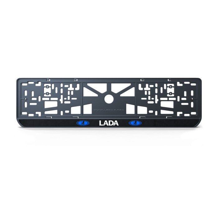 Номерна рамка Lada із високоякісного ABS пластику Ledos виглядає як LCD дисплей.