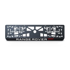 Номерная рамка Land Rover Range Rover Sport из высококачественного ABS пластика Ledos выглядит как LCD дисплей