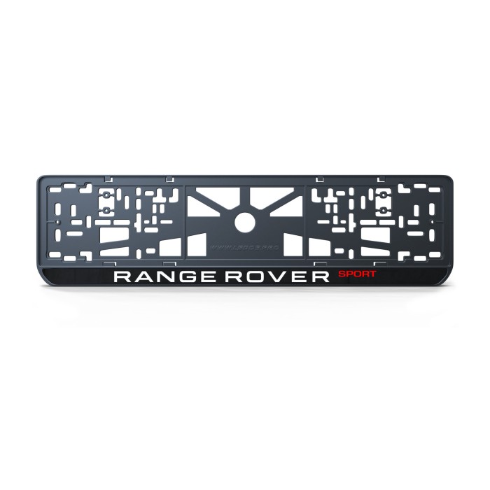 Номерная рамка Land Rover Range Rover Sport из высококачественного ABS пластика Ledos выглядит как LCD дисплей