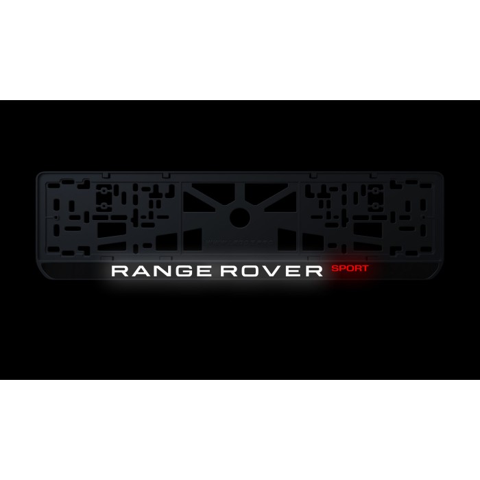Номерная рамка Land Rover Range Rover Sport из высококачественного ABS пластика Ledos выглядит как LCD дисплей