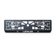 Номерна рамка Lexus стиль #1 із високоякісного ABS пластику Ledos виглядає як LCD дисплей.