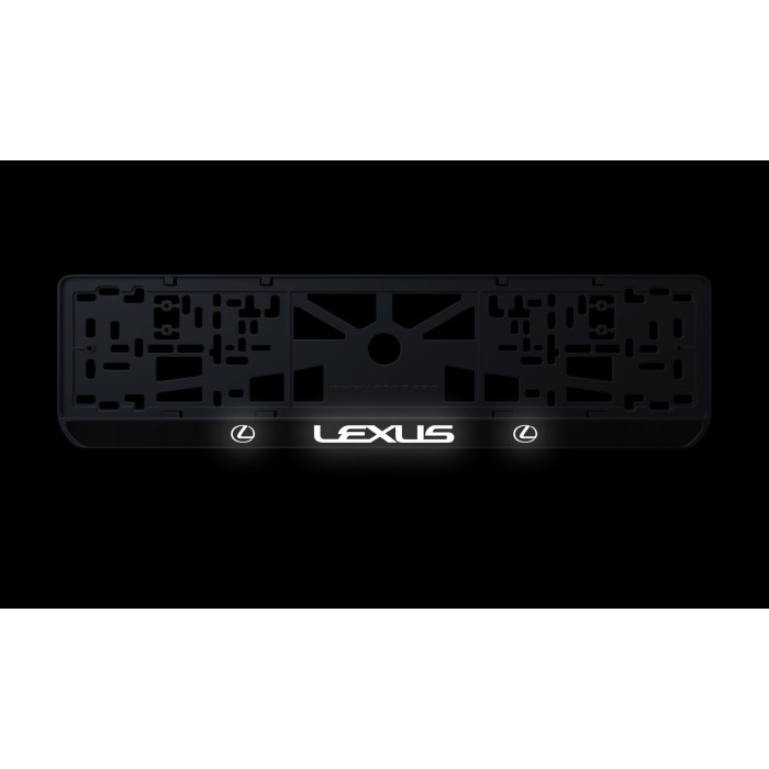 Номерна рамка Lexus стиль #1 із високоякісного ABS пластику Ledos виглядає як LCD дисплей.