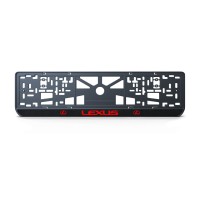 Номерна рамка Lexus стиль #2 із високоякісного ABS пластику Ledos виглядає як LCD дисплей.