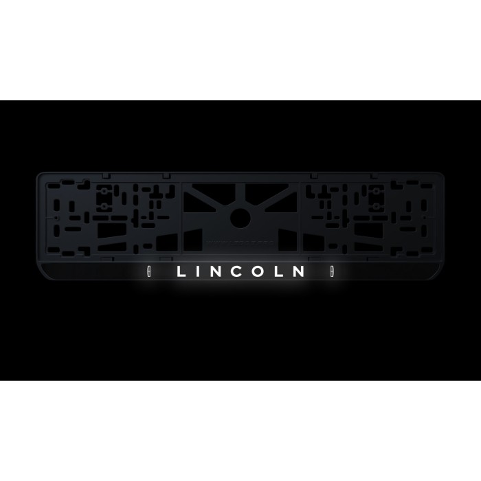 Номерная рамка Lincoln из высококачественного ABS пластика Ledos выглядит как LCD дисплей