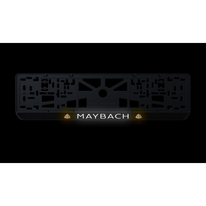 Номерная рамка Maybach из высококачественного ABS пластика Ledos выглядит как LCD дисплей