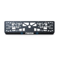 Номерна рамка Mazda стиль #1 із високоякісного ABS пластику Ledos виглядає як LCD дисплей.