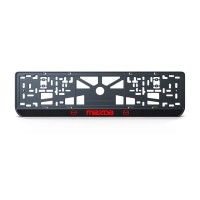 Номерна рамка Mazda стиль #2 із високоякісного ABS пластику Ledos виглядає як LCD дисплей.
