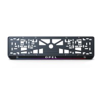 Номерная рамка Opel стиль #7 из высококачественного ABS пластика Ledos выглядит как LCD дисплей