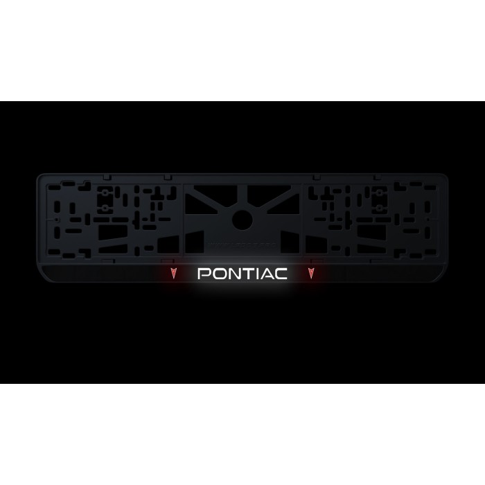 Номерна рамка Pontiac із високоякісного ABS пластику Ledos виглядає як LCD дисплей.