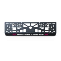 Номерна рамка Subaru technica international із високоякісного ABS пластику Ledos виглядає як LCD дисплей.