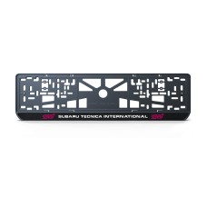 Номерная рамка Subaru technica international из высококачественного ABS пластика Ledos выглядит как LCD дисплей