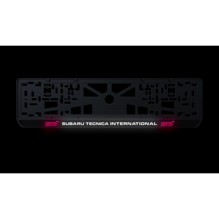 Номерная рамка Subaru technica international из высококачественного ABS пластика Ledos выглядит как LCD дисплей