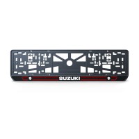 Номерна рамка Suzuki стиль #5 із високоякісного ABS пластику Ledos виглядає як LCD дисплей.