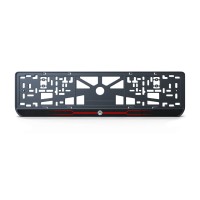 Номерна рамка Volkswagen стиль #6 із високоякісного ABS пластику Ledos виглядає як LCD дисплей.