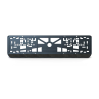 Номерна рамка Carbon edition стиль #1 із високоякісного ABS пластику Ledos виглядає як LCD дисплей.
