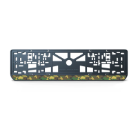 Номерна рамка Military edition стиль #5 із високоякісного ABS пластику Ledos виглядає як LCD дисплей.
