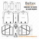 Комплект, 3D чехлы для сидений BELTEX Montana, biege